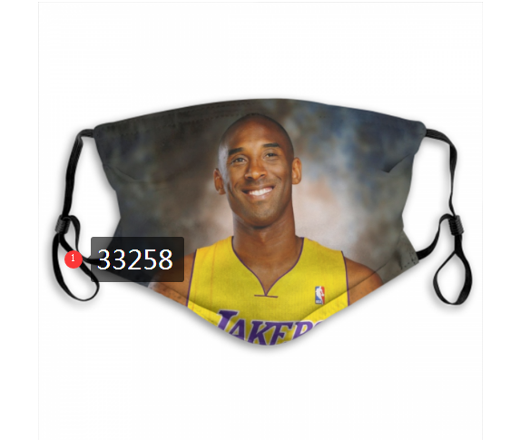 2021 NBA Los Angeles Lakers #24 kobe bryant 33258 Dust mask with filter